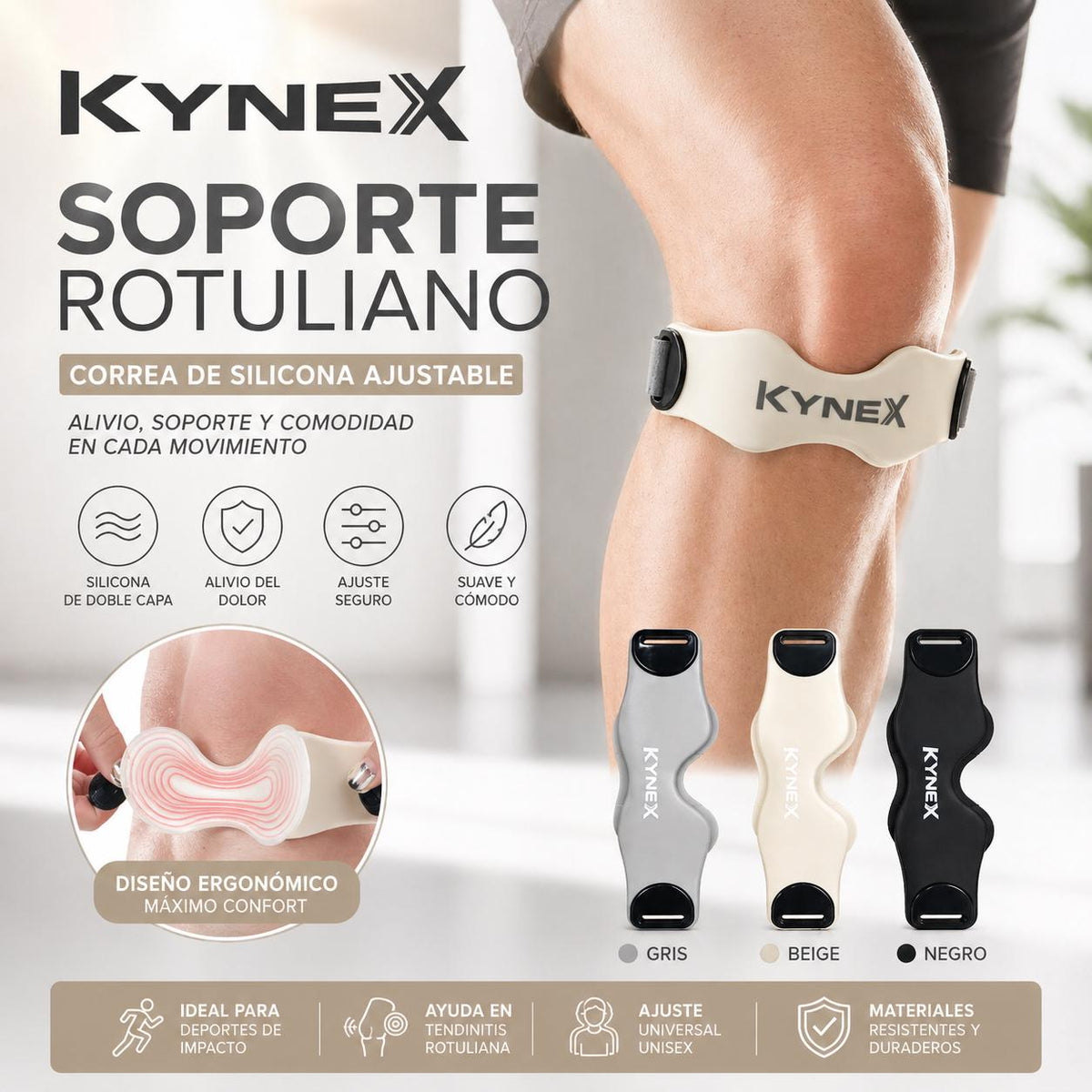 KYNEX®  Banda Rotuliana Deportiva